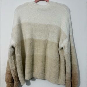 Wild Fable Cream and Tan Women's Sweater